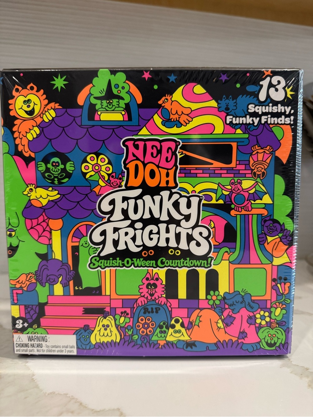 Funky Frights Kids Toy - Neon Multi-Color Squish Pack